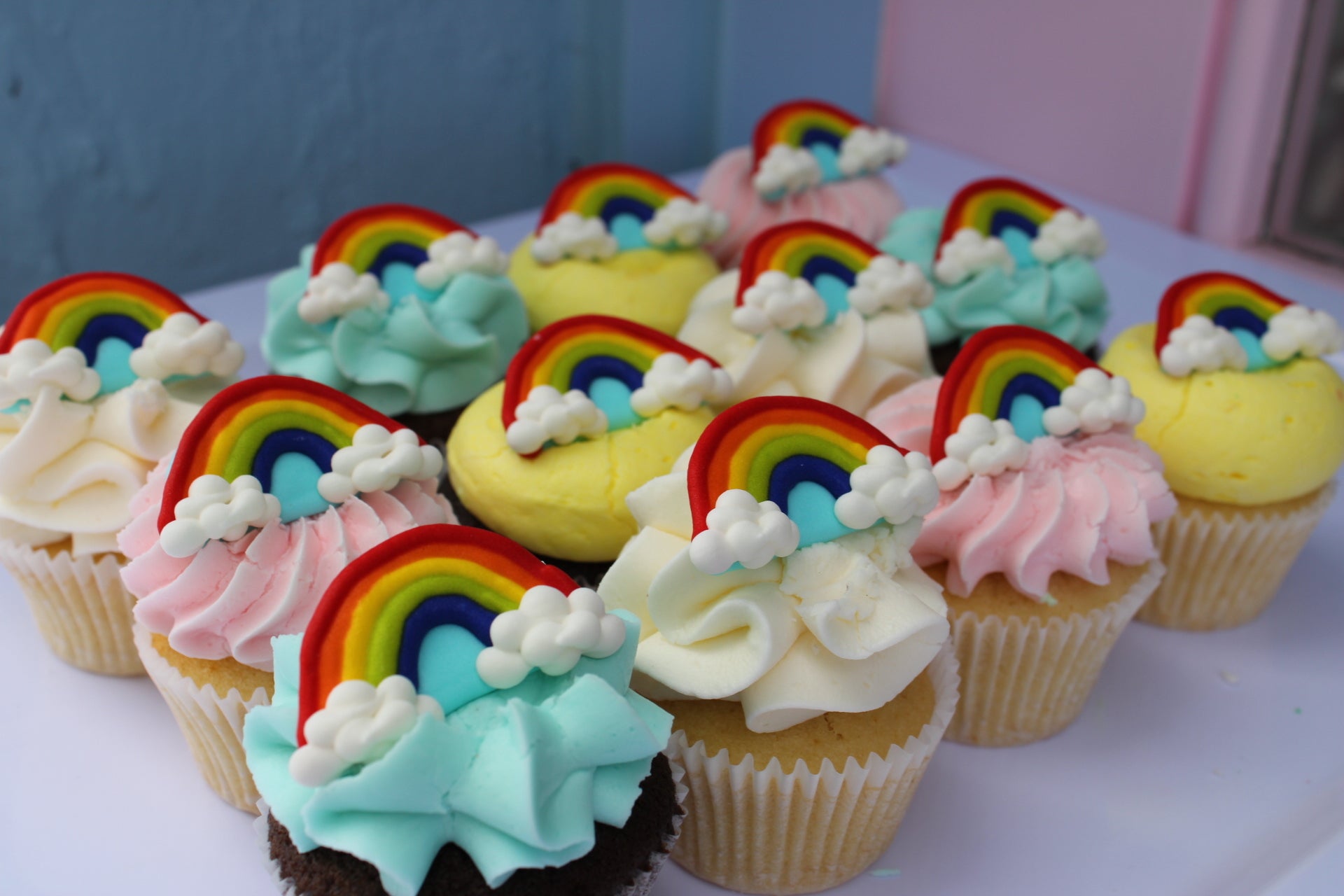 Rainbow Cupcakes The Little Cupcake Ballarat